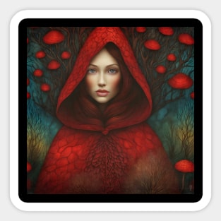 Mary Magdalene Red Riding Hood Sticker